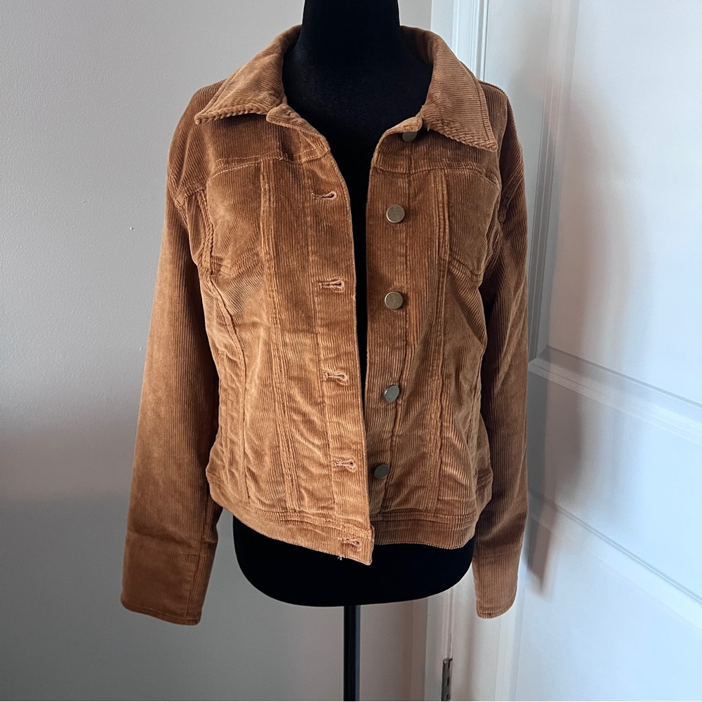 Women's Tan Corduroy Jacket